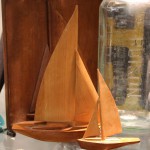 Wooden Sailboat Sculptures