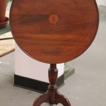 Antique Tilt-Top Table with Inlay and Claw Feet