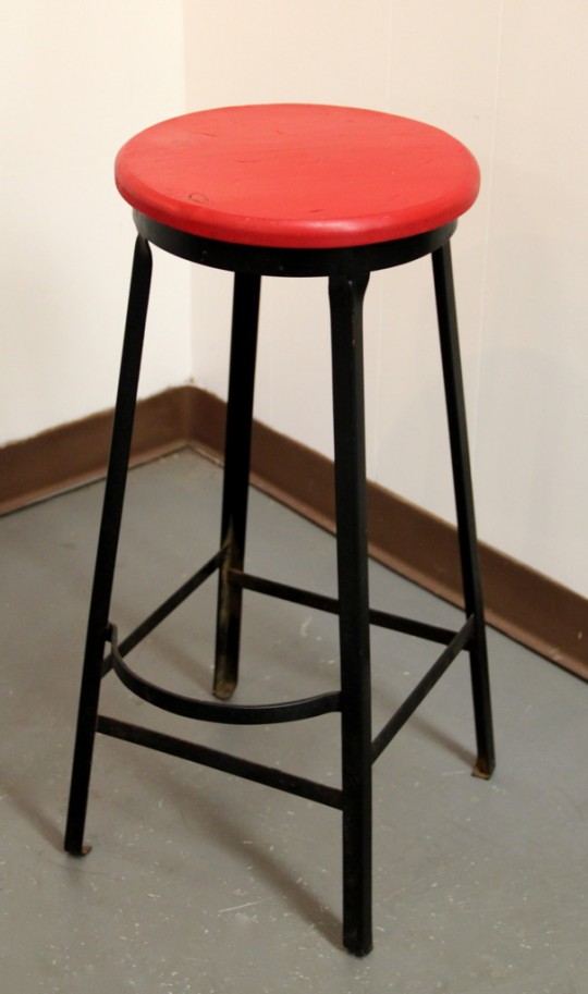 Industrial Stool with Footrest (SOLD)