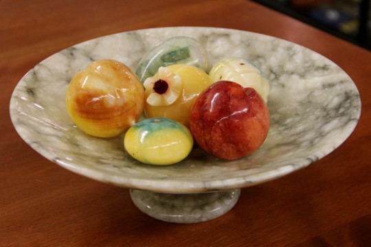 Marble Fruit in Bowl