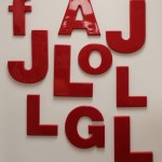 Red Plastic Advertising Letters