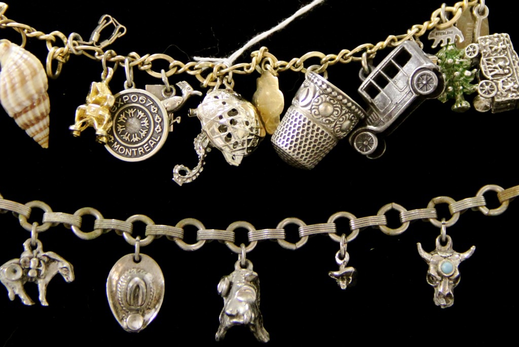 Vintage Charm Bracelet Sterling Silver