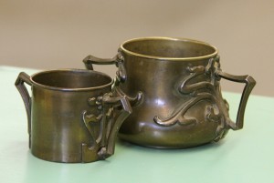 Art Nouveau Glass Holders