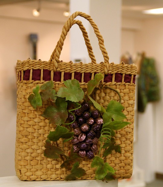 1960's Wicker Purse with Grapes