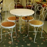 Antique Ice Cream Table and Four Chairs