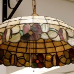Antique Leaded Glass Light Fixture (SOLD)