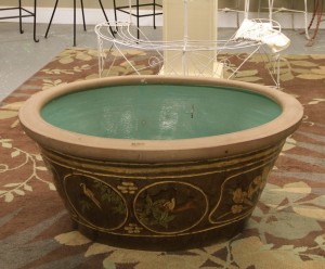 Enormous Pre-WWII Oriental Garden Pot or Koi Pond (SOLD)