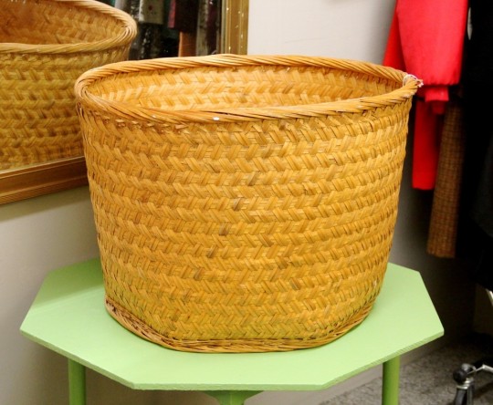 Large Vintage 1960-70s Locally Made Basket