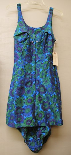 Vintage Floral Swimsuit by "Roxanne"