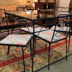 Vintage Metal and Glass Patio Table & Chairs (SOLD)