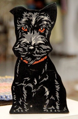 Vintage Painted Scotty Doorstop