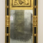 Empire Gilt Mirror with Carved Panel (SOLD)