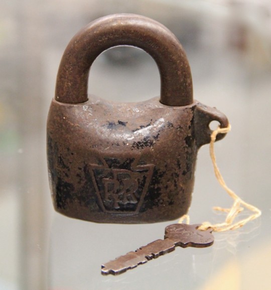 Antique Pennsylvania RR Lock with Original Key