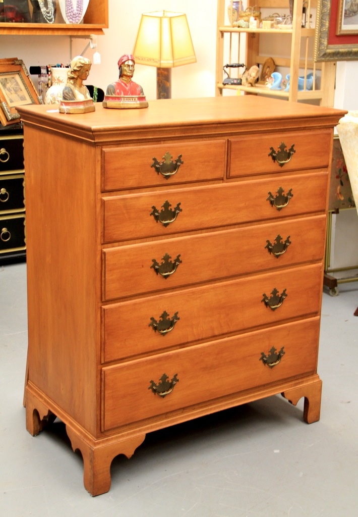 Found In Ithaca Solid Maple Colonial Reproduction Dresser
