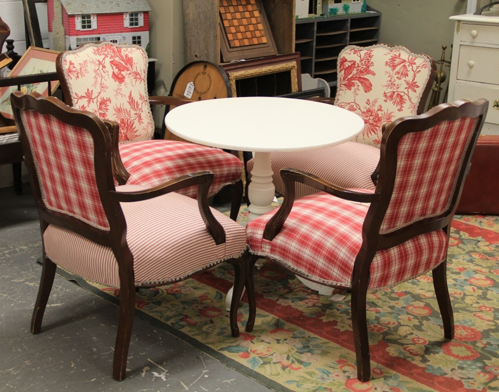 French Country Upholstered Living Room Chairs