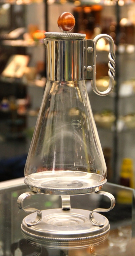 FOUND in ITHACA » Vintage Heat-Safe Carafe with Warmer Stand