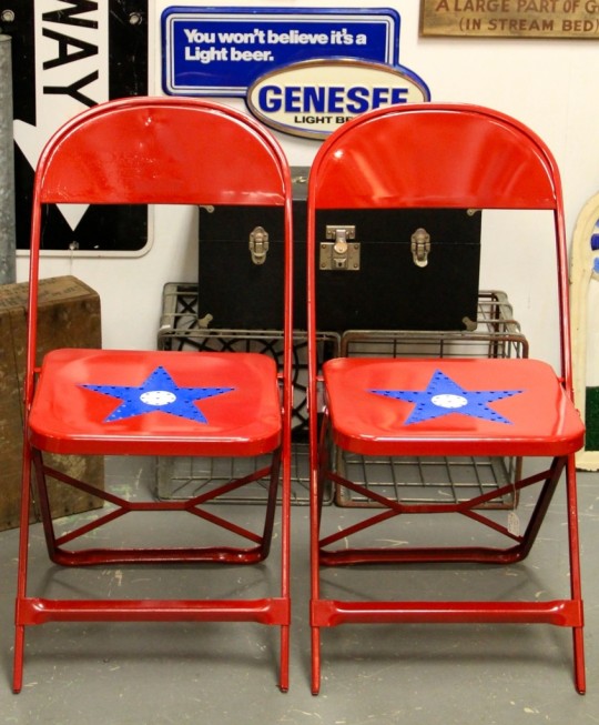 FOUND in ITHACA » Patriotic Folding Chairs