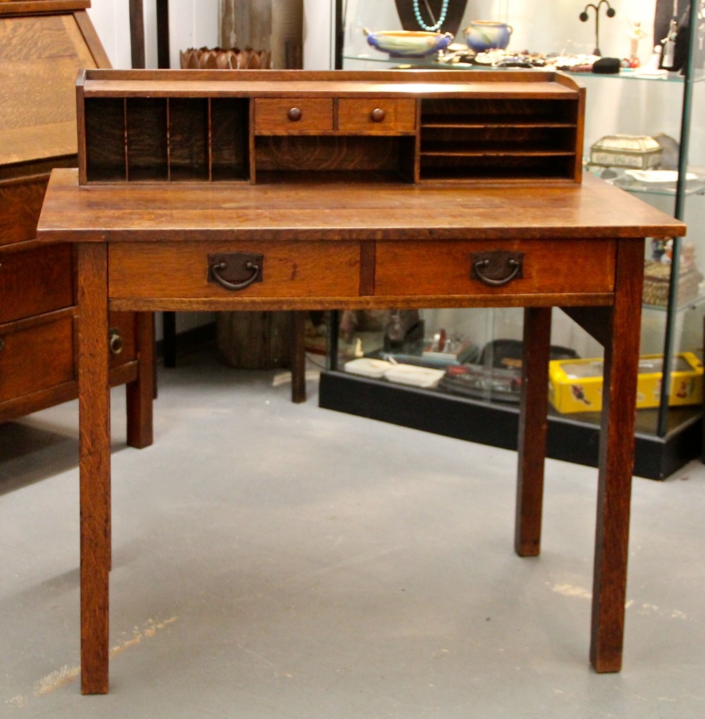Found In Ithaca 1907 Style 720 Signed Gustav Stickley Desk Sold