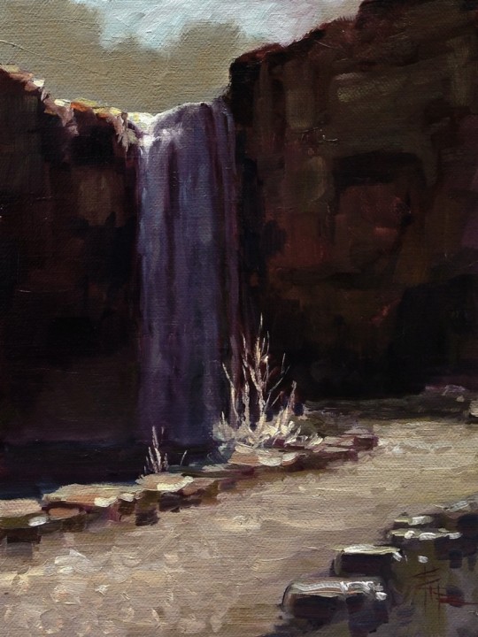 Taughannock In Shadow 6x8
