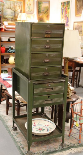 Parent Metal Products Inc, Two-PIece Six-Drawer Cabinet (SOLD)
