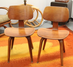 Pair of Thonet 1950's Bentwood Chairs