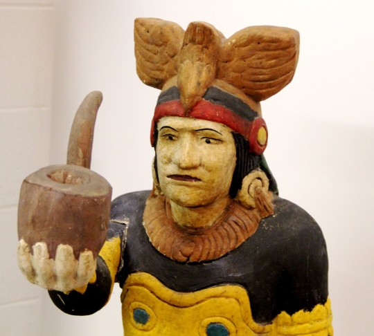 Cigar Store Indian - Wood and Plaster -(SOLD)Great paint and patina!