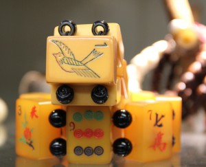 Chunky Bakelite Mah Jong Bracelets