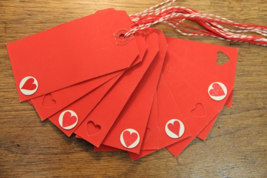 Ten Upcycled Valentine Gift Tags