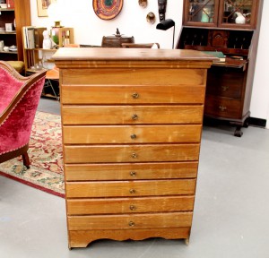 Vintage "Reliable" Incubator Cabinet or Chest of Drawers