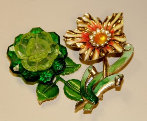 Fun Vintage Floral Pins