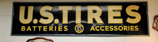 Huge Eight Foot US Tire Sign c. 1940 (SOLD)