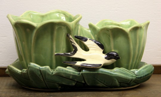 McCoy Double Planter with Bird (SOLD)