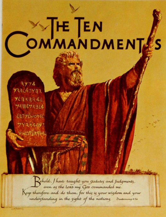 The Ten Commandments Movie Program, c. 1957