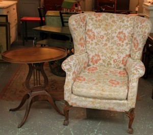 Harp Stand & Comfy Chair (SOLD)