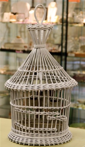 Antique Wicker Bird Cage