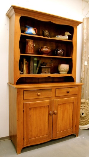Mid-1800's Hutch with Open Bookcase Top (SOLD)