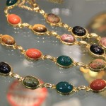 Scarab Necklace with Real Stones
