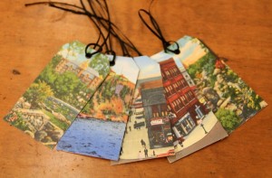Vintage Linen Postcard Gift Tags