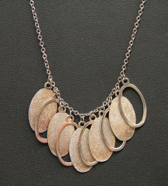 FOUND in ITHACA » Lovely Sterling Modernist Necklace