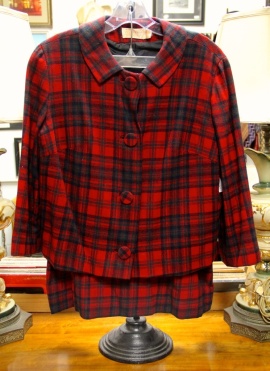 FOUND in ITHACA » Vintage Pendelton Red Plaid Ladies Suit (SOLD)