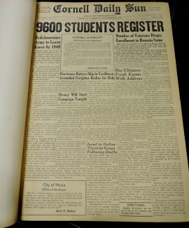 FOUND in ITHACA » Bound Edition of the Cornell Daily Sun from 1948 ...