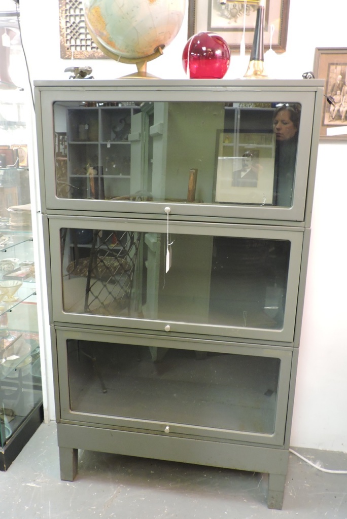 Metal Barrister Bookcase 395, Steel Lawyers Bookcase
